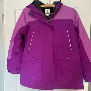 Lands' End Kids Purple and Gray Jacket